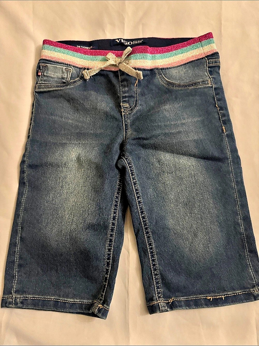 Vigoss The Thompson Bermuda Striped Denim Bermuda Shorts Size M (9/10)
